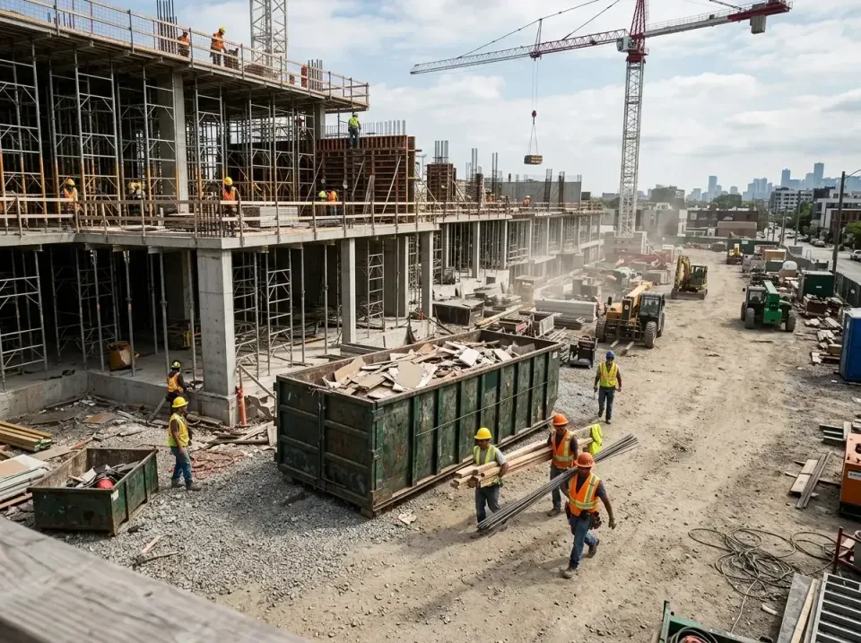 commercial-construction-site-w-002 — frequently asked questions, Low Cost Construction Dumpster Rental in Perham, MN